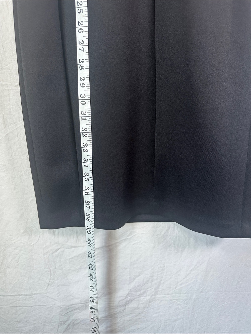 Calvin Klein Black Sleeveless Midi Sheath Dress with Gold Back Zip - Picture 5 of 7